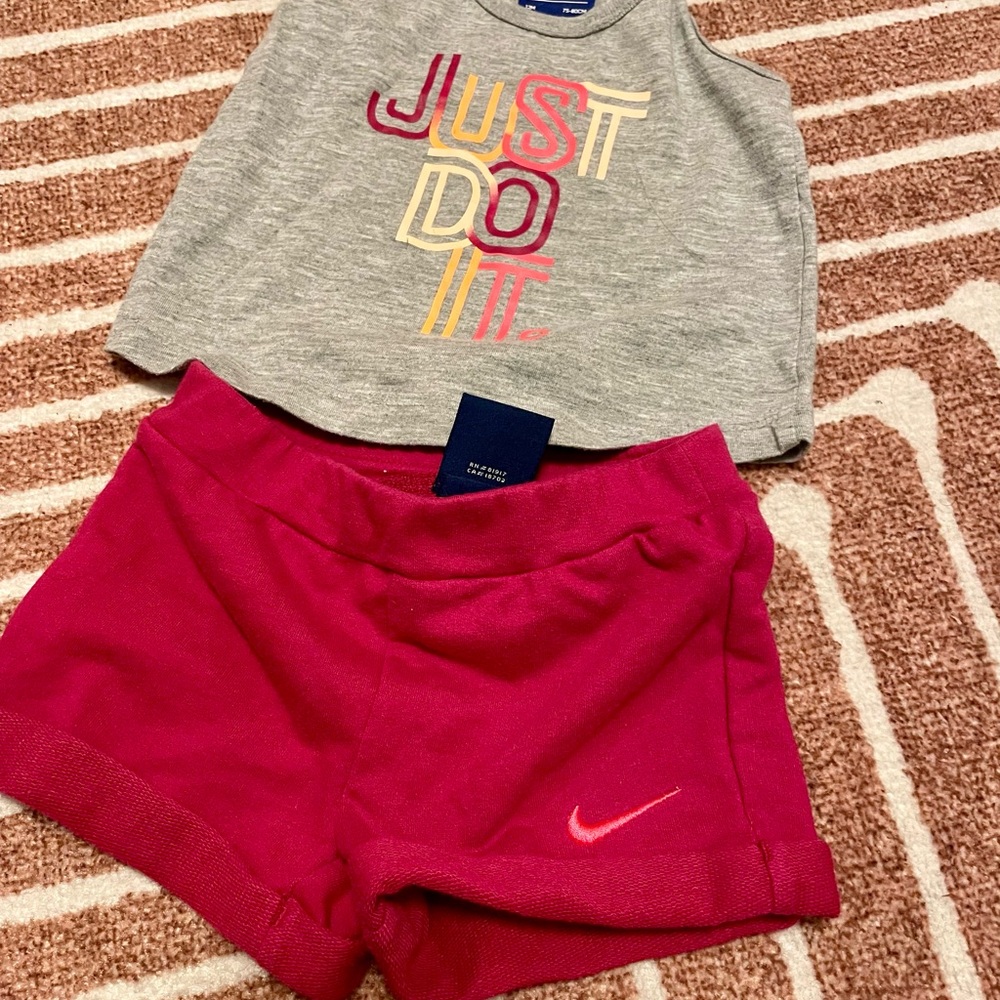 Nike 12 month girl shorts and tank outfit